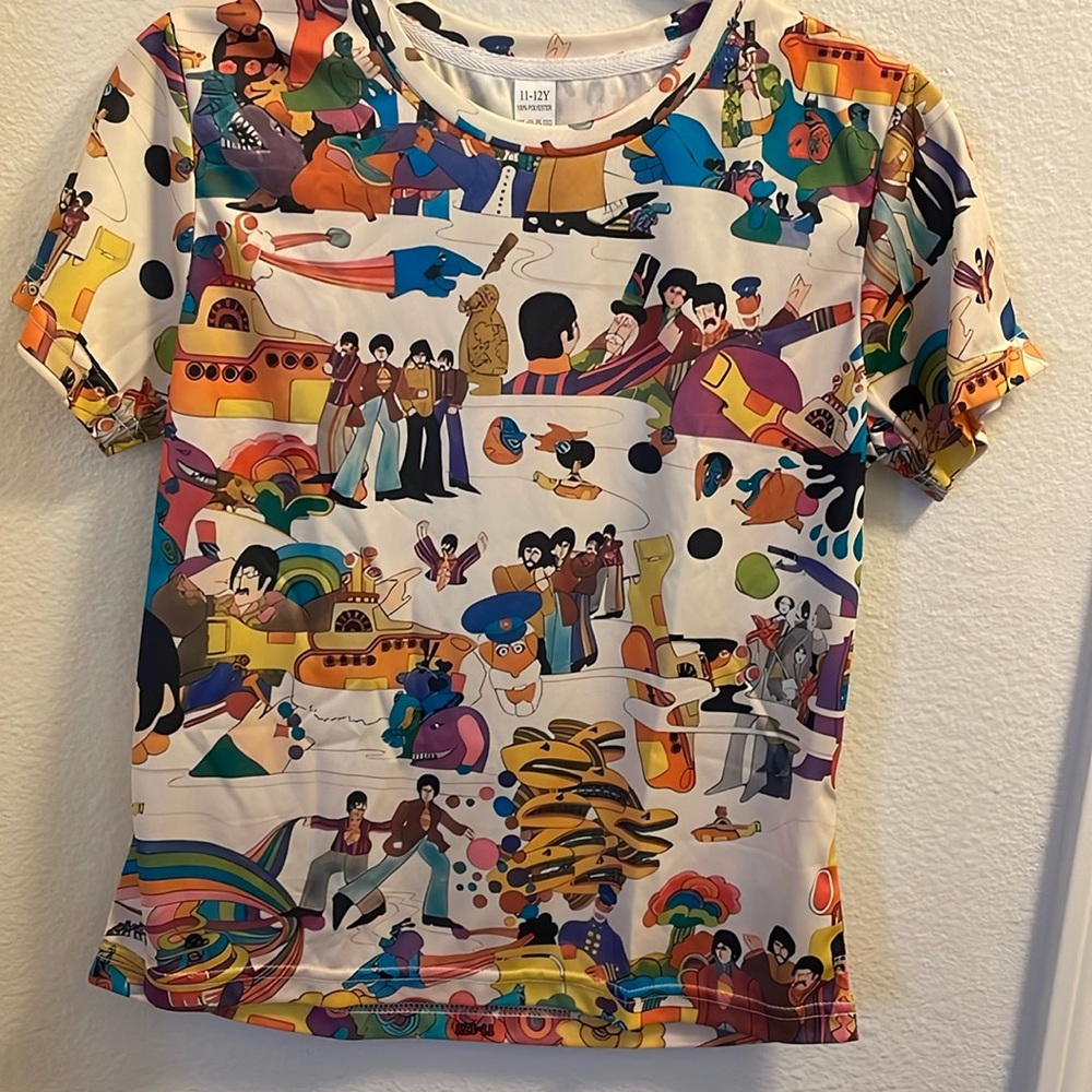Adorable Beatles shirt for kids size 11-12